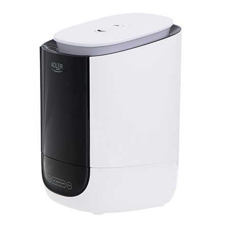 Adler Air Humidifier AD 7966 35 m³ 25 W Water tank capacity 4.6 L Ultrasonic Humidification capacity 280 ml/hr White/Black