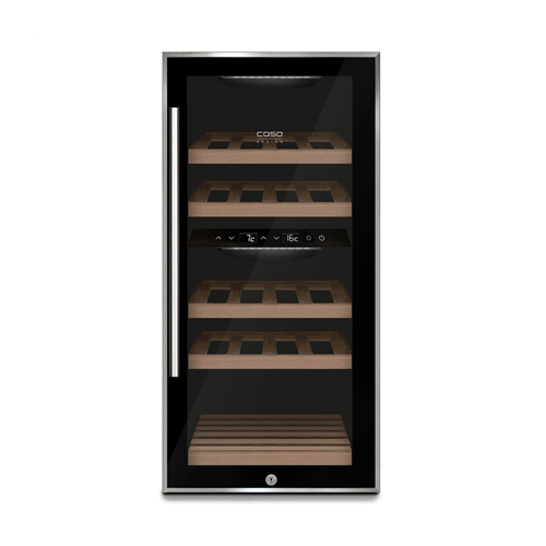 Caso Wine cooler WineComfort 24 Energy efficiency class G Bottles capacity 24 bottles Cooling type Compressor technology Black