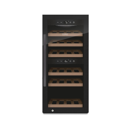 756b23c721d8a82749bb69c4d0655eda.png Caso Smart Wine Cooler WineExclusive 24 Energy efficiency class G Bottles capacity 24 bottles Cooling type Compressor technology Black