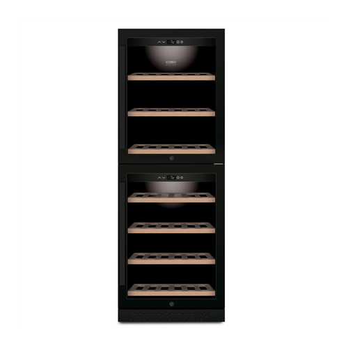 Caso Wine Cooler WineChef Pro 126-2D Energy efficiency class G Free standing Bottles capacity 126 Black