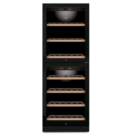 Caso Wine Cooler WineChef Pro 126-2D Energy efficiency class G Free standing Bottles capacity 126 Black
