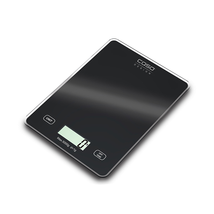 Caso Kitchen scale Slim Maximum weight (capacity) 5 kg Graduation 1 g Black