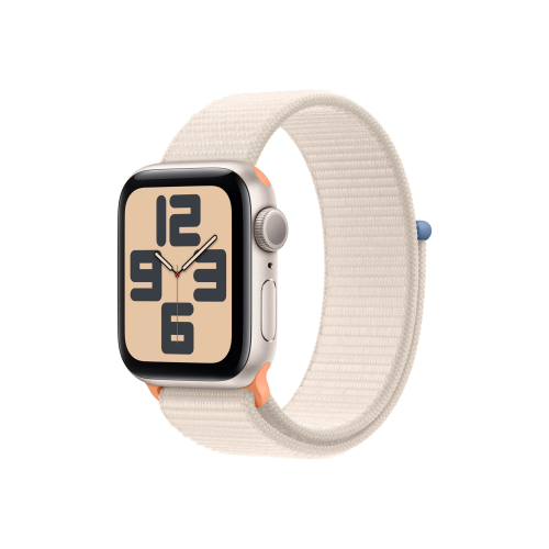 Apple Watch SE GPS 40mm Starlight Aluminium Case with Starlight Sport Loop Apple