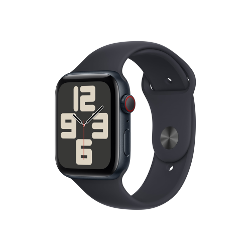 Apple Watch SE GPS + Cellular 44mm Midnight Aluminium Case with Midnight Sport Band - S/M Apple