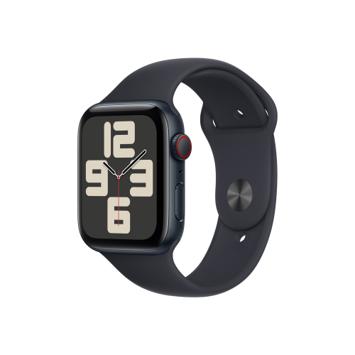 Apple Watch SE GPS + Cellular 44mm Midnight Aluminium Case with Midnight Sport Band - M/L Apple