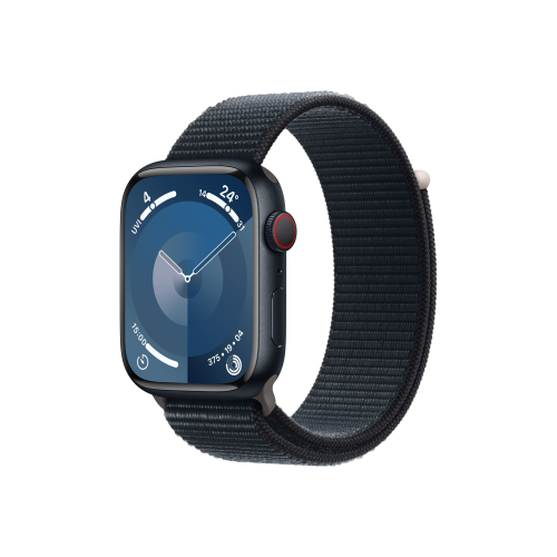 Apple Watch Series 9 GPS + Cellular 45mm Midnight Aluminium Case with Midnight Sport Loop Apple