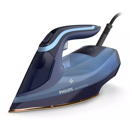 f169eabc3268a05e246fb9852ead7d0c.png Philips DST8020/20 Azur 8000 Series Steam Iron 3000 W Water tank capacity 300 ml Continuous steam 55 g/min Light blue