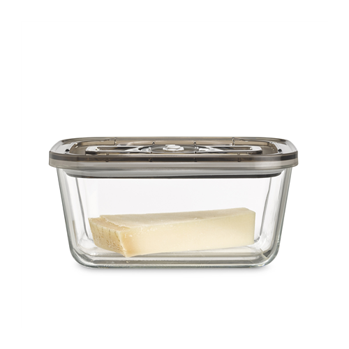 Caso Glass Vacuum Container with Plastic Lid VacuBoxx Eco L Transparent
