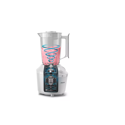Philips | Blender | HR2041/00 3000 Series | Tabletop | 450 W | Jar material Plastic | Jar capacity 1.9 L | Ice crushing | Black