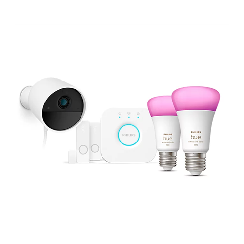 Philips Hue | Secure Camera Set WCA E27, Bridge, Sensors