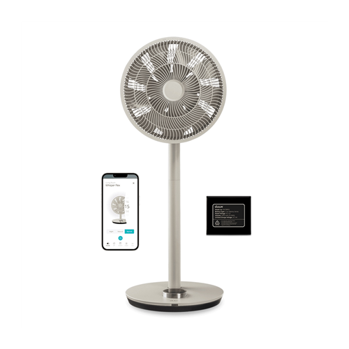 Duux Fan with Battery Pack | Whisper Flex Smart | Stand Fan | Greige | Diameter 34 cm | Number of speeds 26 | Oscillation | Yes