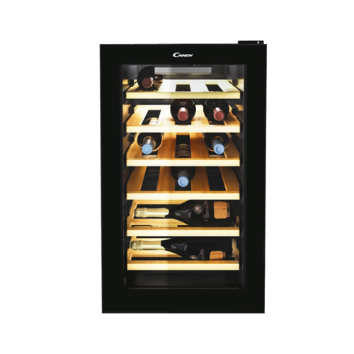 Candy Wine Cooler | CWCEL 210/NF | Energy efficiency class G | Free standing | Bottles capacity 21 | Black